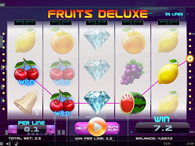 Fruits Deluxe pokie screen 3