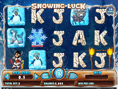 Snowing Luck pokie screen 3