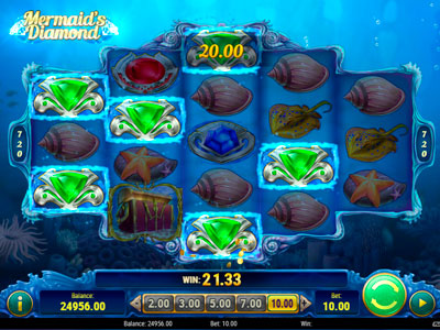Mermaids Diamond pokie screen 1