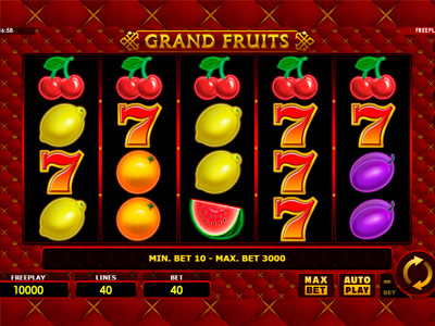 Grand Fruits pokie screen 3