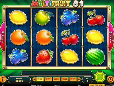 Multifruit 81 pokie screen 1
