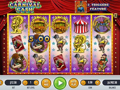 Carnival Cash pokie screen 2