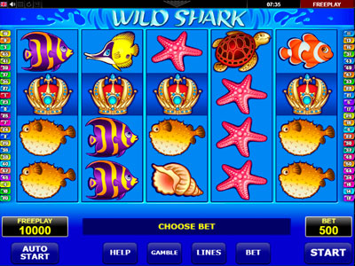 Wild Shark pokie screen 3
