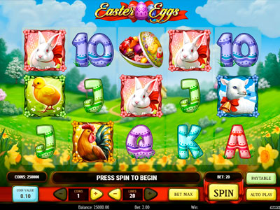 Easter Eggs pokie screen 1