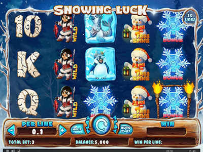 Snowing Luck pokie screen 1
