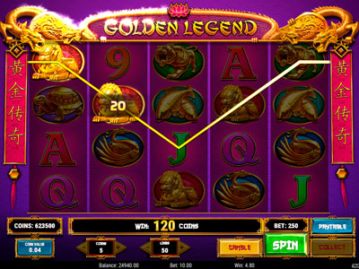 Golden Legend pokie screen 1