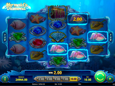 Mermaids Diamond pokie screen 2